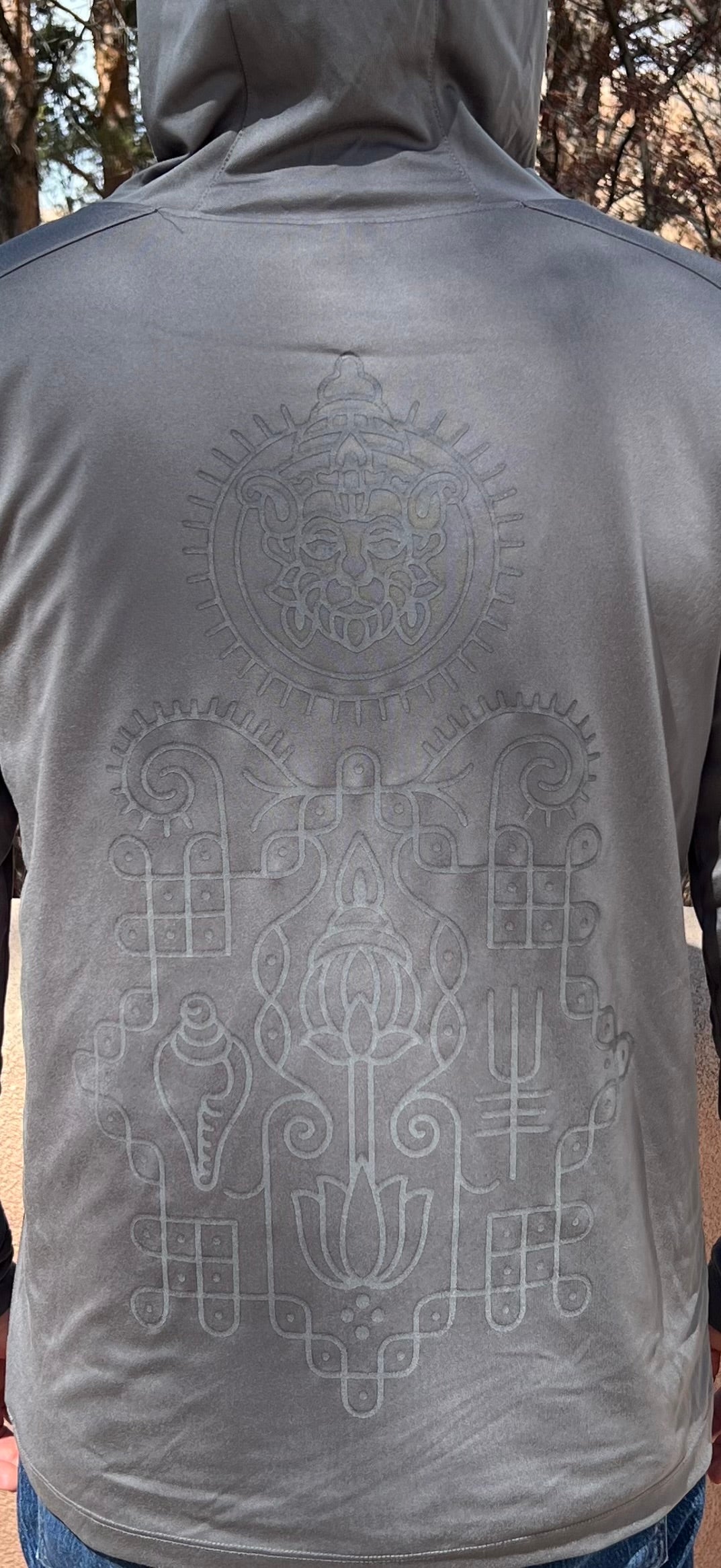 Reflective Ram & Kolam Activewear Hoodie – Puja Dukan