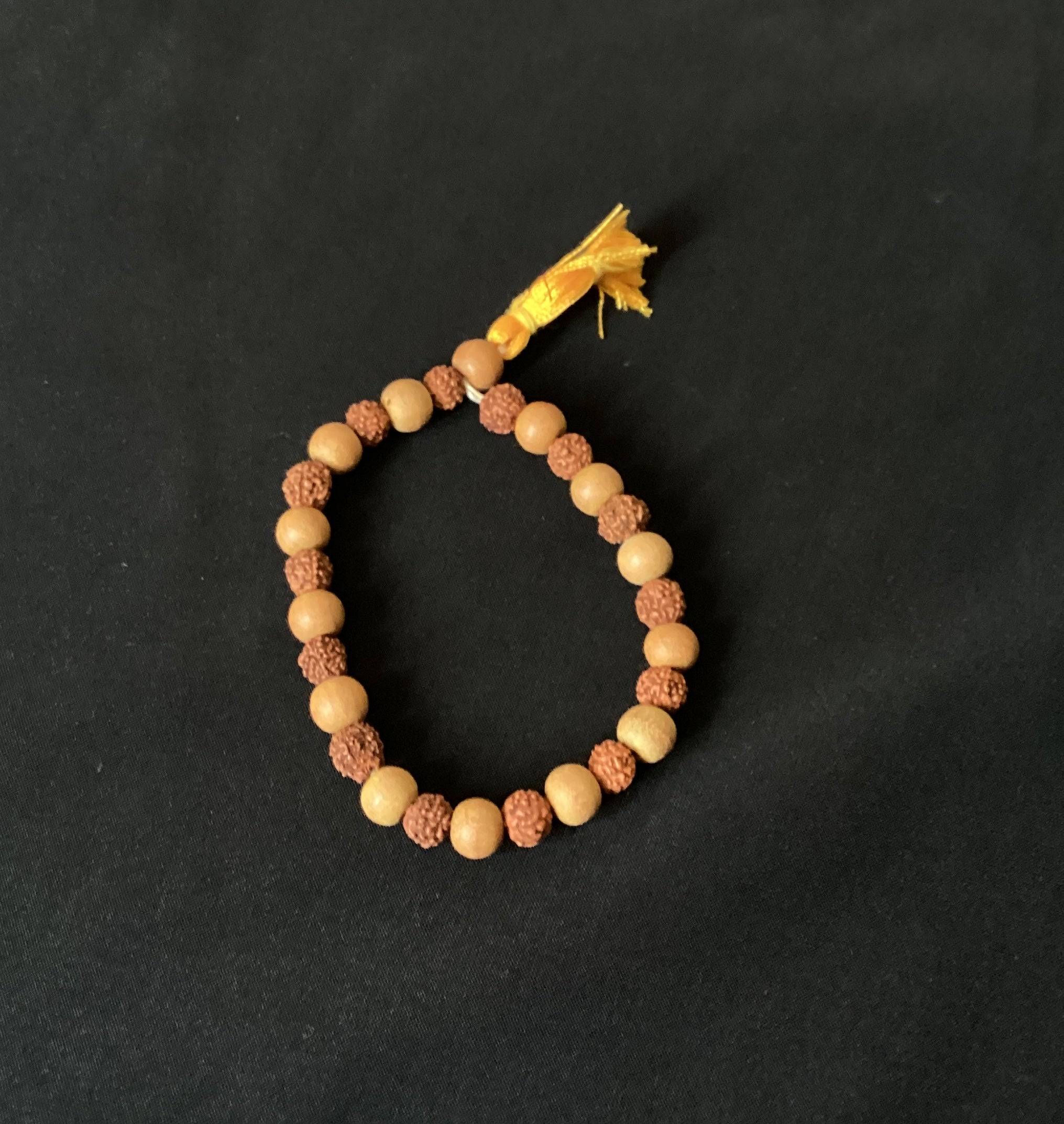 Sandalwood and Rudraksha wrist bracelet