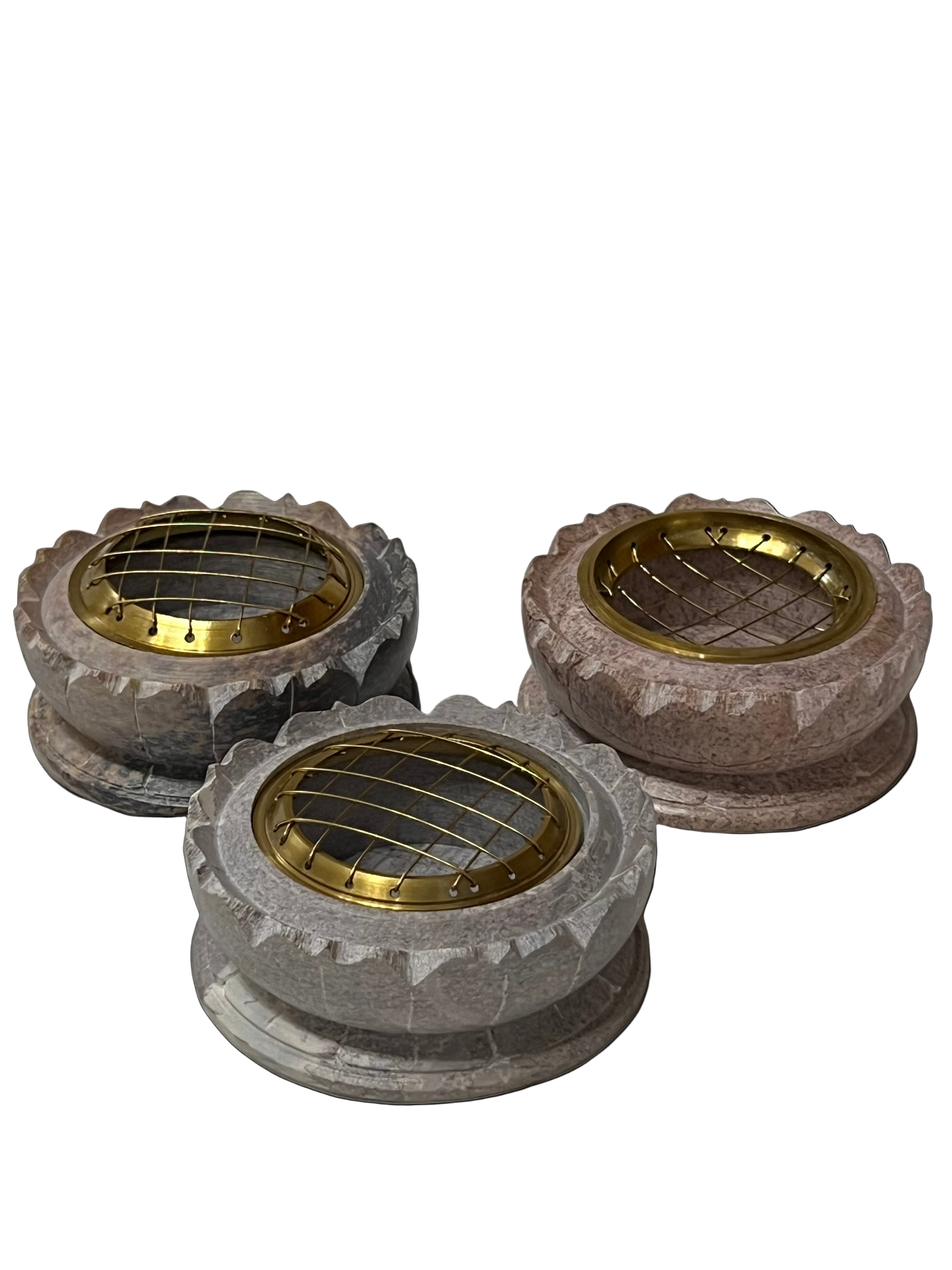 Lotus Carved Charcoal Burner