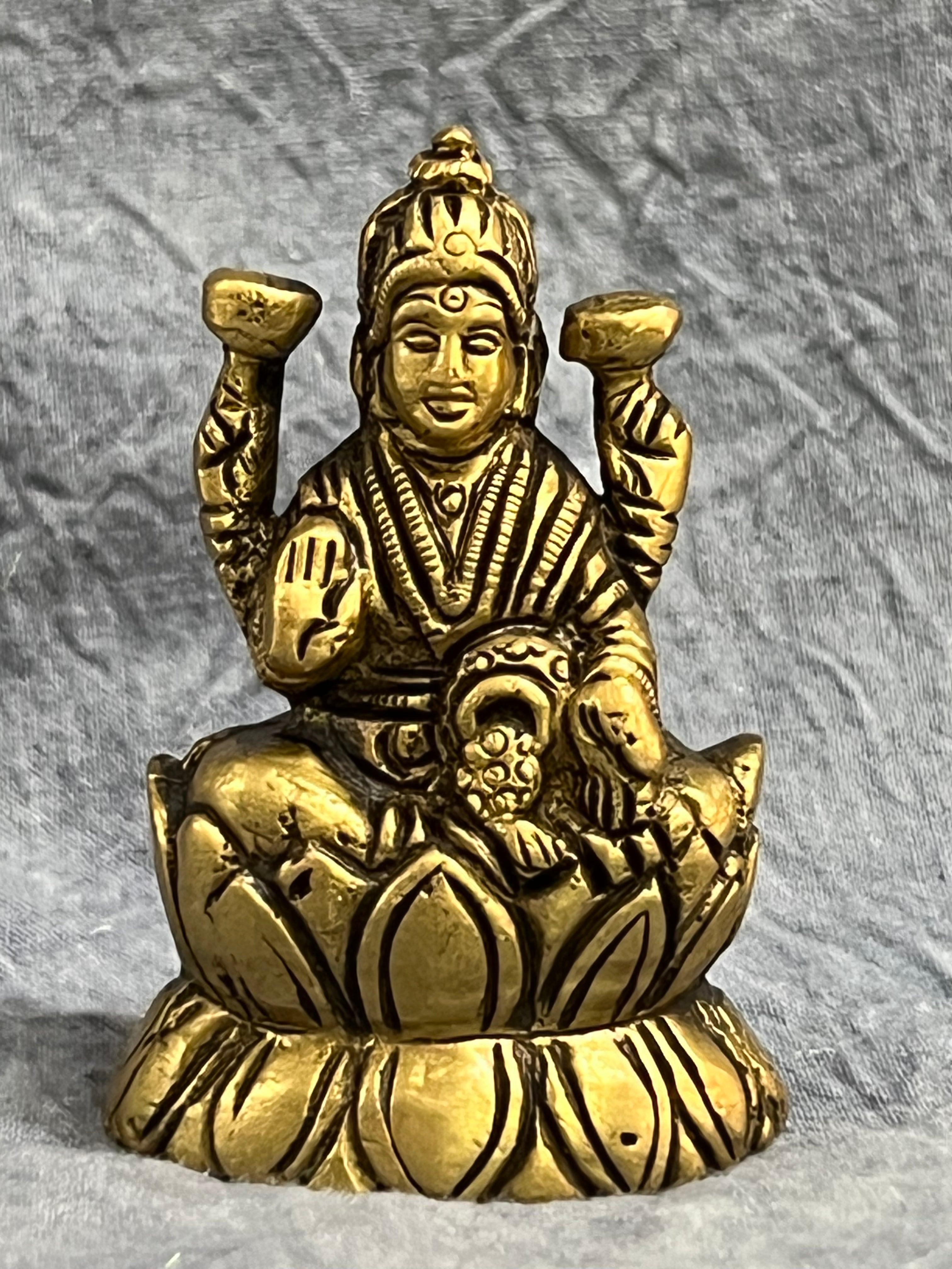 2.5" Brass Lakshmi