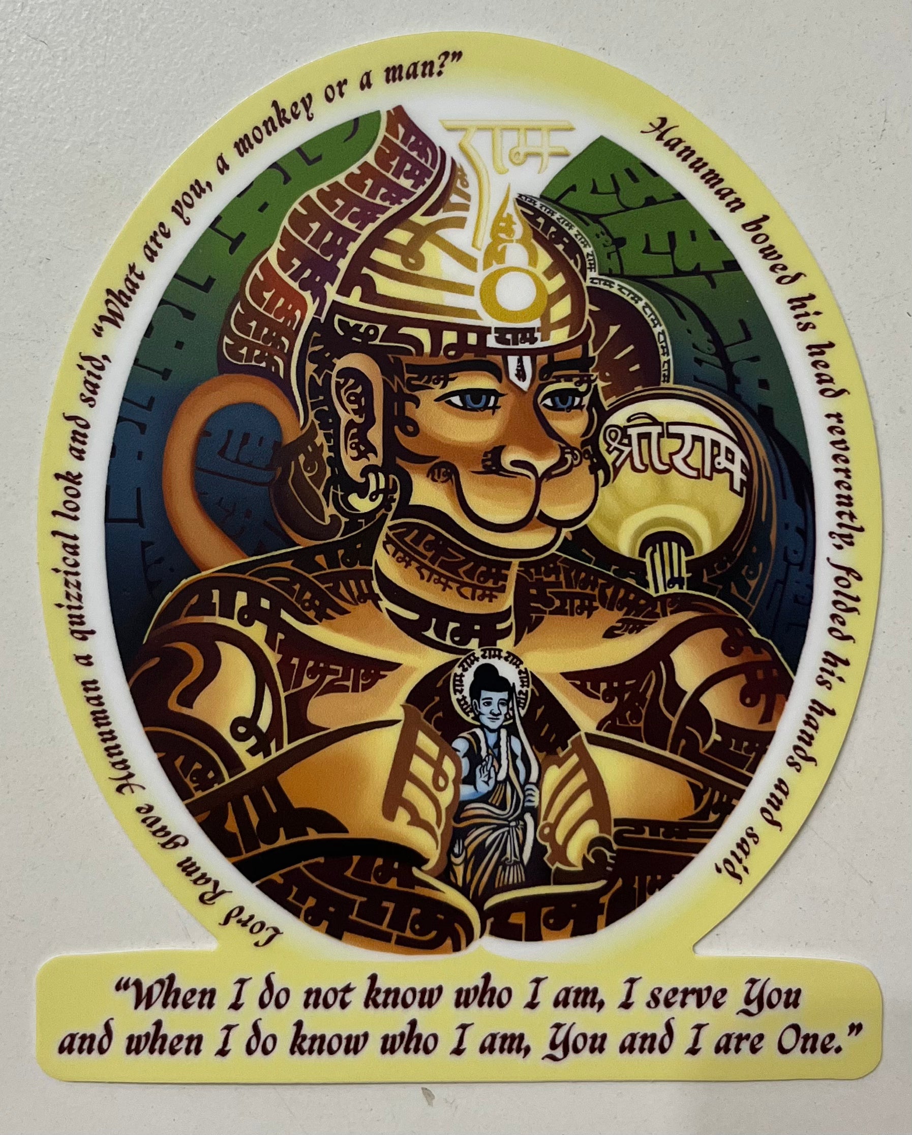 Hanuman Ram Sticker