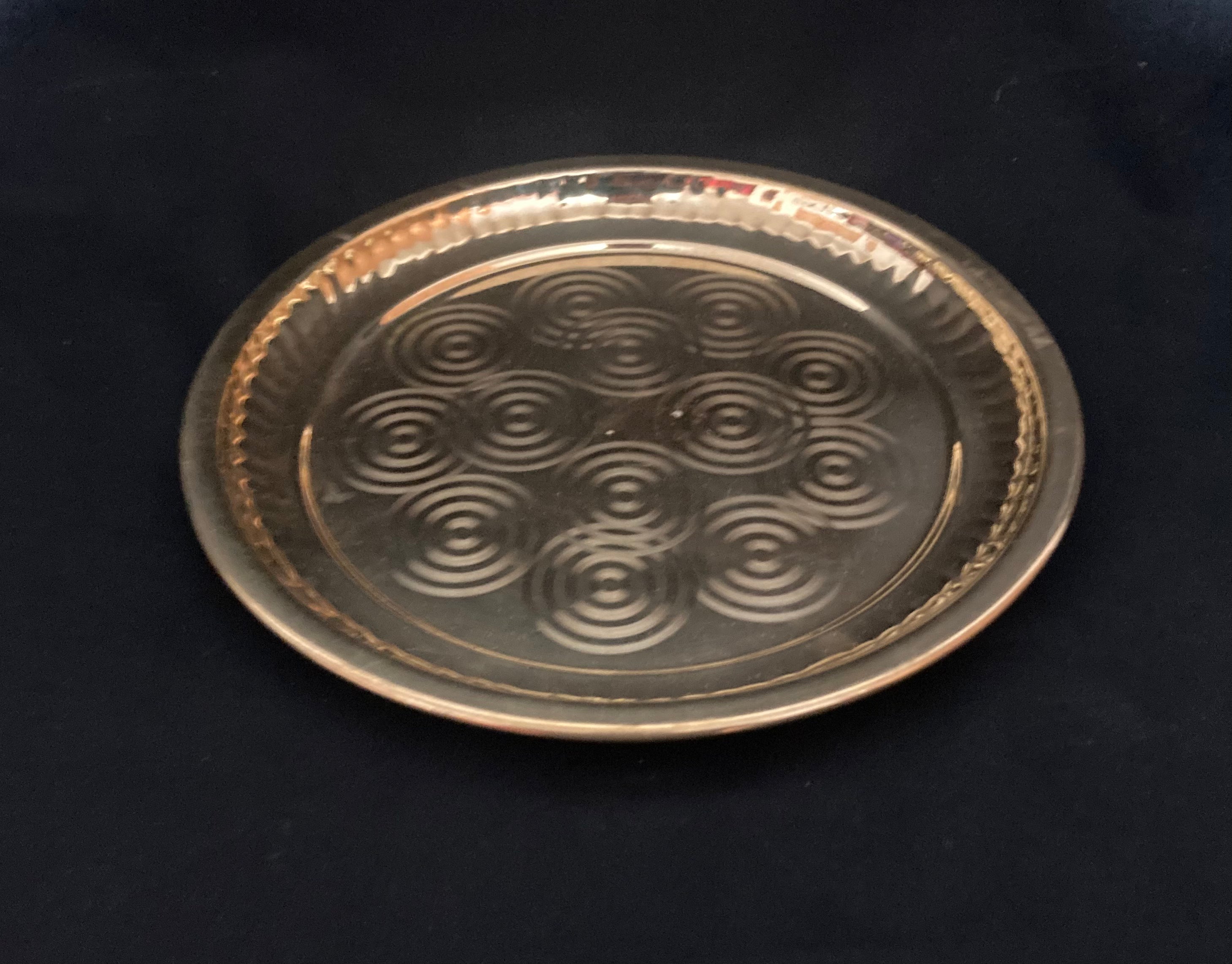 Brass Puja Plate 8”