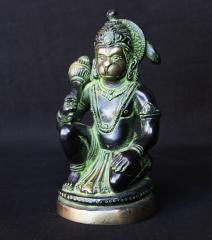 HANUMAN GREEN PATINA MURTI